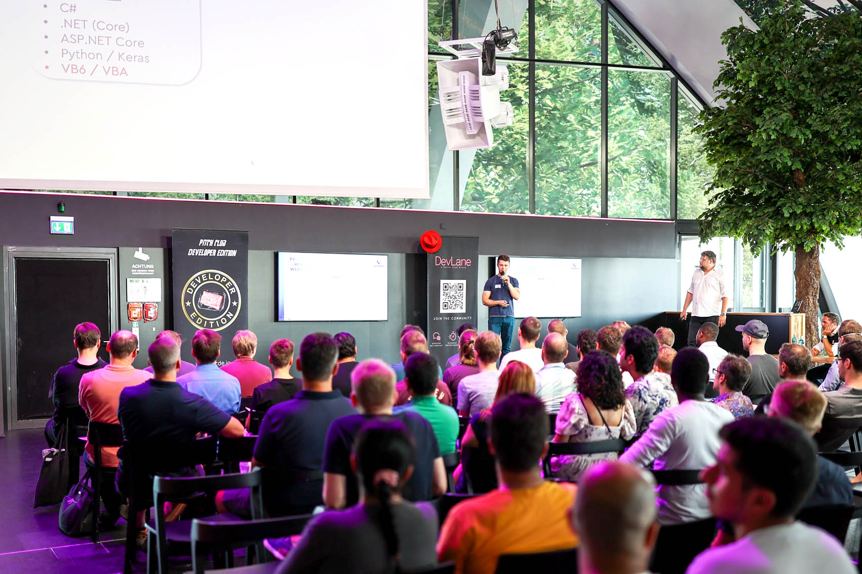 Pradtke beim Pitch Club Developer Edition